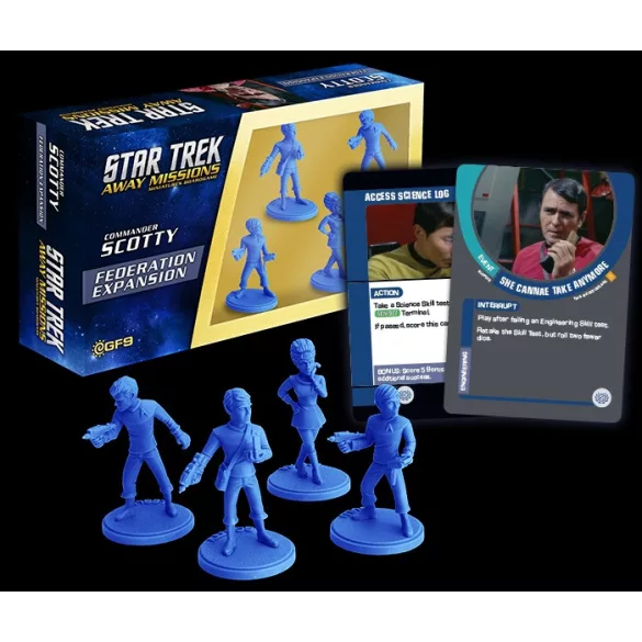 Classic Federation Away Team 2 miniatűra szett – Scotty, Sulu, Uhura, Leslie