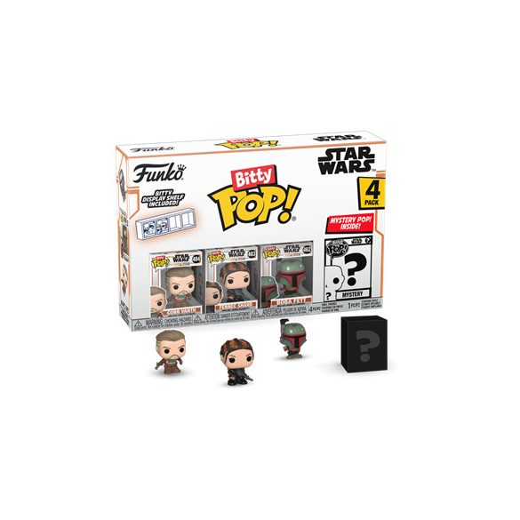 Funko Bitty POP! Mandalorian - Marshal 4PK (3+1 Mystery Chase)-FK75453