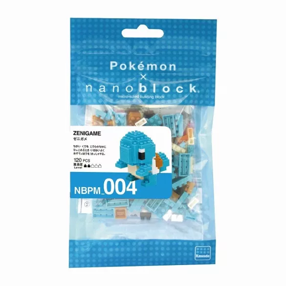 Nanoblock Pokémon - Squirtle építhető figura