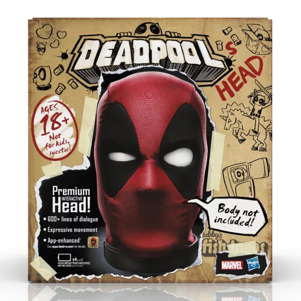 Marvel Legends Deadpool’s Head prémium interaktív beszélő elektronikus fej