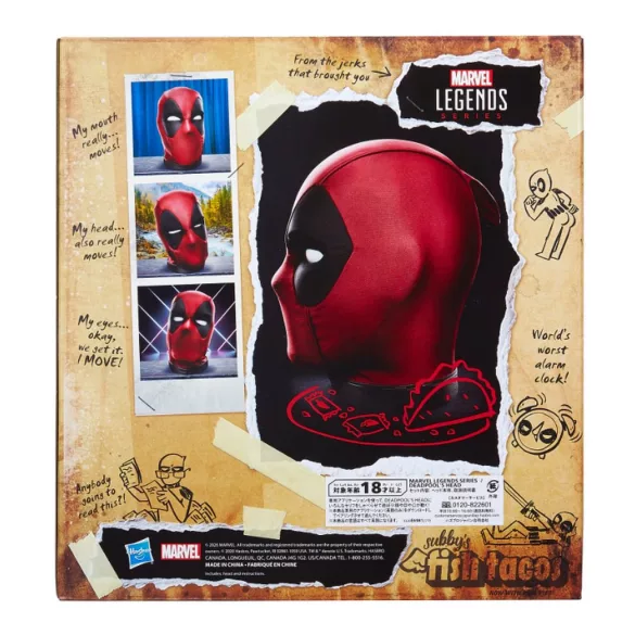 Marvel Legends Deadpool’s Head prémium interaktív beszélő elektronikus fej