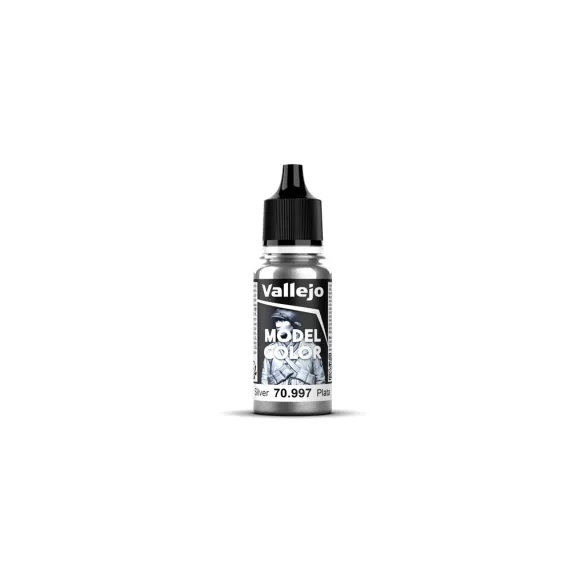 Vallejo - Model Color / Metallic - 195 - Silver 18 ml-70997