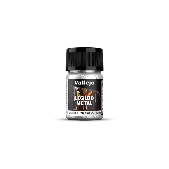 Vallejo - Liquid Gold / Alcohol-based metallics - White Gold 35 ml-70796