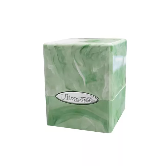 UP - Marble Satin Cube - Lime Green / White-16352