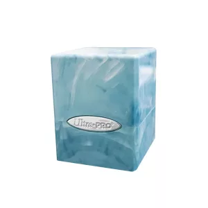 UP - Marble Satin Cube - Light Blue / White-16354
