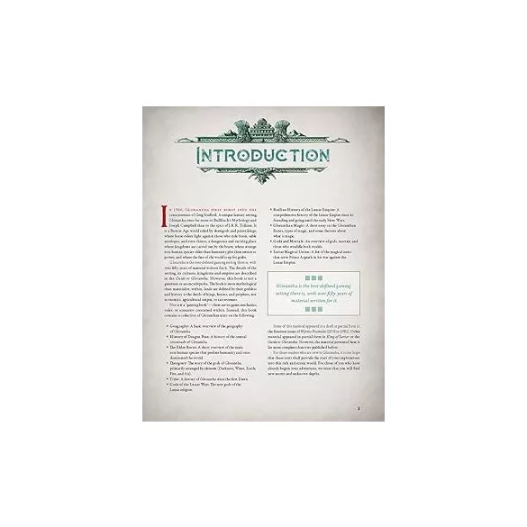 RuneQuest: Glorantha Sourcebook - angol nyelvű szerepjáték világkalauz
