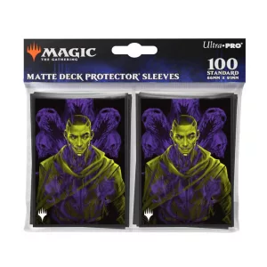 UP - Duskmourn 100ct Deck Protector Sleeves Alt Art Key Character PW for Magic: The Gathering-38584