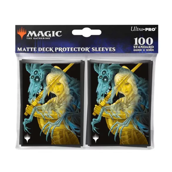 UP - Duskmourn 100ct Deck Protector Sleeves Alt Art Key Character Mythic 1 for Magic: The Gathering-38585