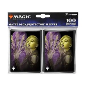 UP - Duskmourn 100ct Deck Protector Sleeves Alt Art Key Character Mythic 3 for Magic: The Gathering-38587