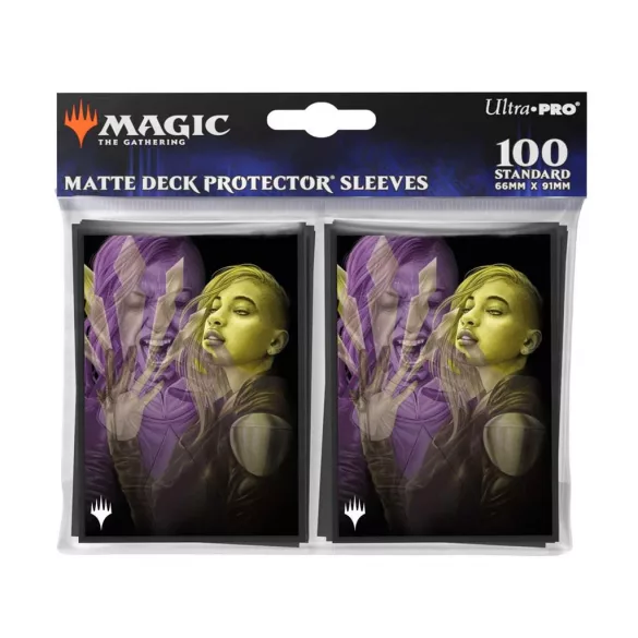UP - Duskmourn 100ct Deck Protector Sleeves Alt Art Key Character Mythic 3 for Magic: The Gathering-38587