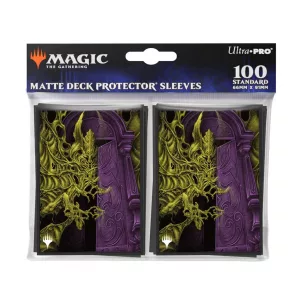 UP - Duskmourn 100ct Deck Protector Sleeves Alt Art Key Character Mythic 4 for Magic: The Gathering-38588