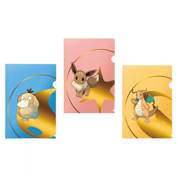 Pokémon Tournament Folio 3 db-os csomag – Series 2, Psyduck, Eevee, Dragonite
