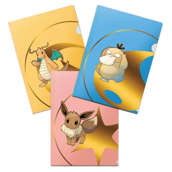Pokémon Tournament Folio 3 db-os csomag – Series 2, Psyduck, Eevee, Dragonite