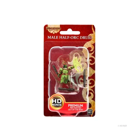 Pathfinder Battles: Premium Painted Figure - Half-Ord Druild Male-WZK77511