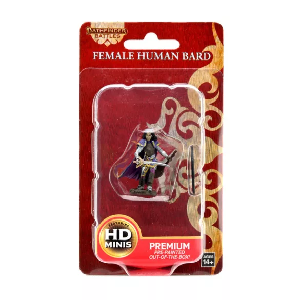 Pathfinder Battles: Premium Painted Figure - Human Bard Female-WZK77509