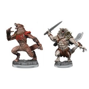 Magic: The Gathering Unpainted Miniatures - Arlinn Kord & Tovolar-WZK90398