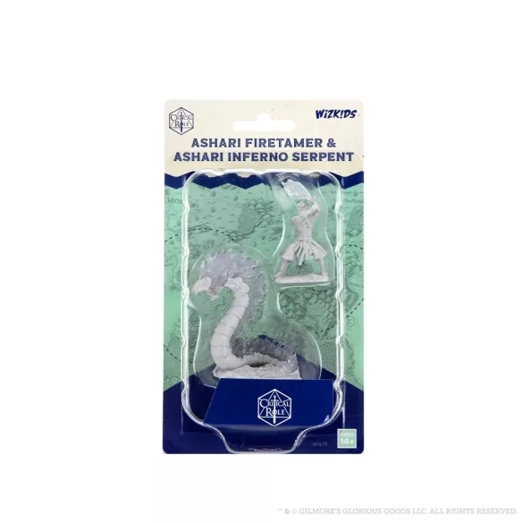 Critical Role Unpainted Miniatures: Ashari Firetamer & Inferno Serpent-90476