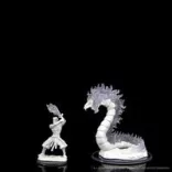 Critical Role Unpainted Miniatures: Ashari Firetamer & Inferno Serpent-90476