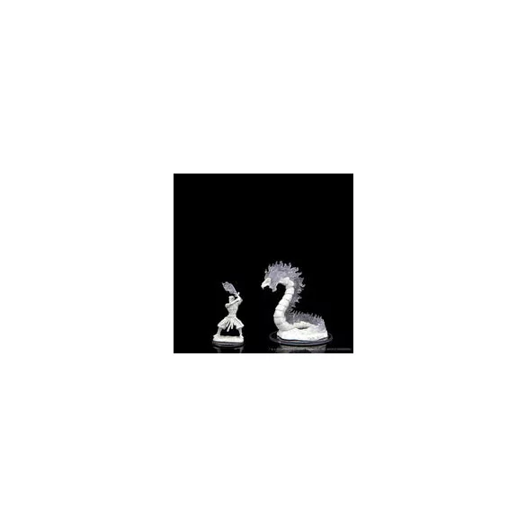 Critical Role Unpainted Miniatures: Ashari Firetamer & Inferno Serpent-90476