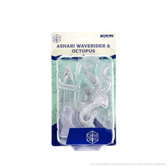 Critical Role Unpainted Miniatures: Ashari Waverider & Octopus-90477