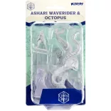 Critical Role Unpainted Miniatures: Ashari Waverider & Octopus-90477