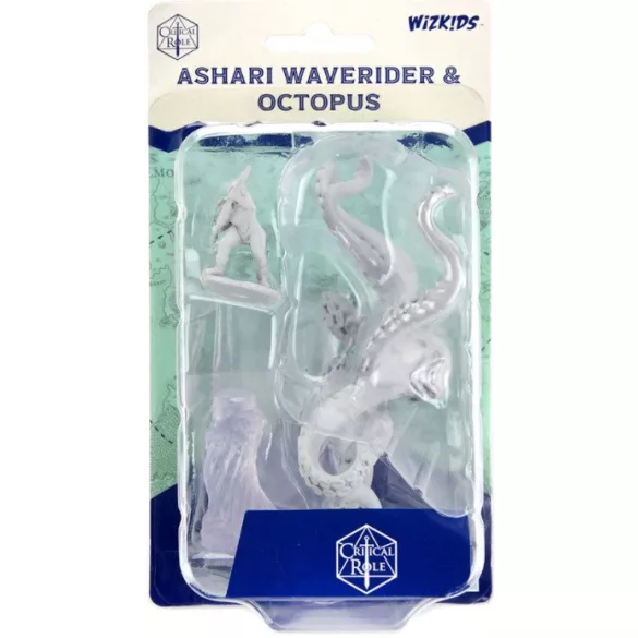 Critical Role Unpainted Miniatures: Ashari Waverider & Octopus-90477