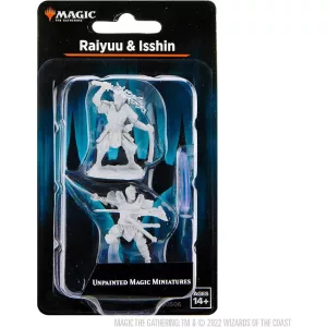 Magic: The Gathering Unpainted Miniatures: Raiyuu & Isshin-90506