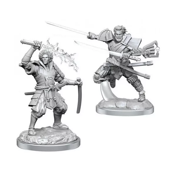 Magic: The Gathering Unpainted Miniatures: Raiyuu & Isshin-90506