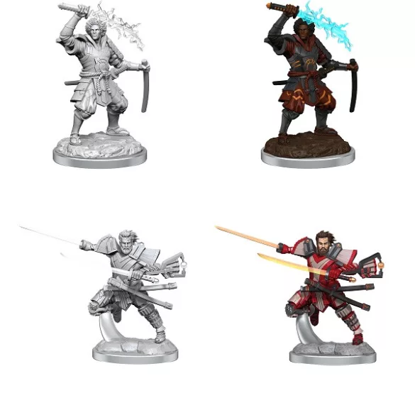 Magic: The Gathering Unpainted Miniatures: Raiyuu & Isshin-90506