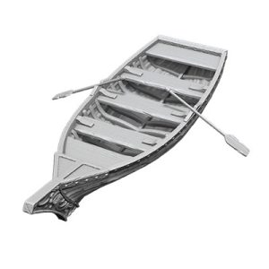 Wizkids Deep Cuts Unpainted Miniatures: Rowboat & Oars - EN-WZK90503