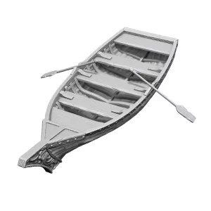 Wizkids Deep Cuts Unpainted Miniatures: Rowboat & Oars-90503