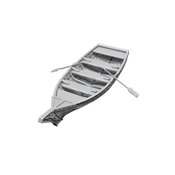 Wizkids Deep Cuts Unpainted Miniatures: Rowboat & Oars - EN-WZK90503