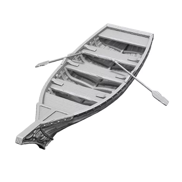 Wizkids Deep Cuts Unpainted Miniatures: Rowboat & Oars-90503