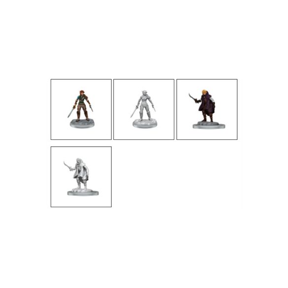 D&D Nolzur's Marvelous Miniatures: Elf Rogue & Half-Elf Rogue Protégé  - EN-WZK90582