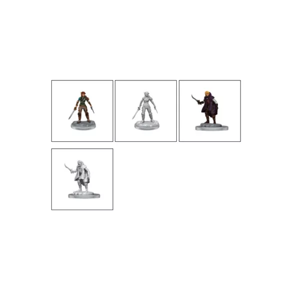 D&D Nolzur's Marvelous Miniatures: Elf Rogue & Half-Elf Rogue Protégé-90582
