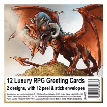 RPG Greeting Cards - 12 darabos üdvözlőkártya csomag - angol nyelvű