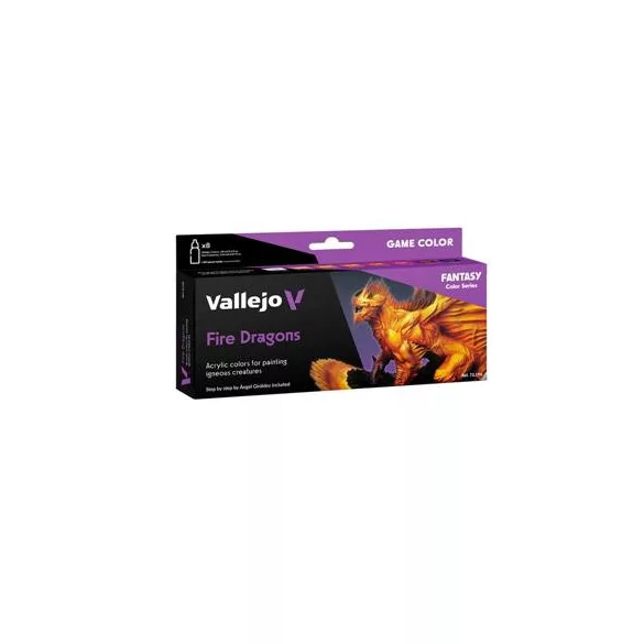 Vallejo - Game Color Fire Dragons 8 colors set 18 ml-72196