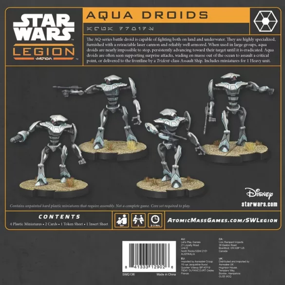 Star Wars Legion - Aqua Droids - EN/DE/SP/FR-SWQ136