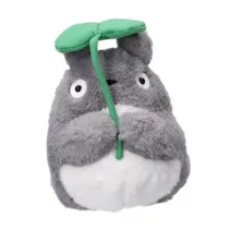 My Neighbor Totoro - Nakayoshi Plush (19 cm) - Big Totoro with Leaf-S-5285