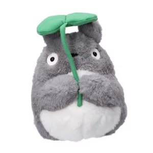 My Neighbor Totoro - Nakayoshi Plush (19 cm) - Big Totoro with Leaf-S-5285