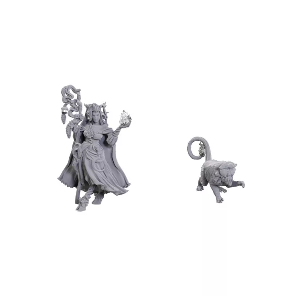 Critical Role Unpainted Miniatures: Fearne Calloway & Mister-90722