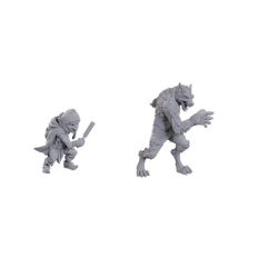 Critical Role Unpainted Miniatures: Chetney Pock O'Pea & Werewolf - EN-WZK90411
