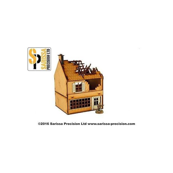 Sarissa Hobby & Terrain - Small Shop - Destroyed-N006