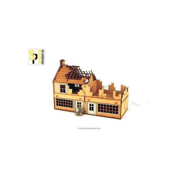 Sarissa Hobby & Terrain - Terrace Shop - Destroyed-N016