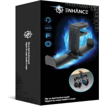 ENHANCE Enhance Clip-on Dual Headphone Mount – csíptethető dupla headset tartó