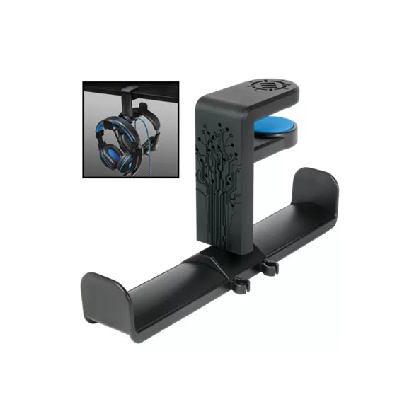 ENHANCE Enhance Clip-on Dual Headphone Mount-ENUNHPD100BKEW
