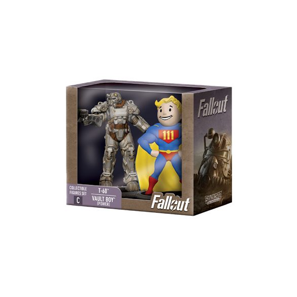 Fallout Collectible Figures Set T-60 & Vault Boy (Power)-SYN-2631529-C