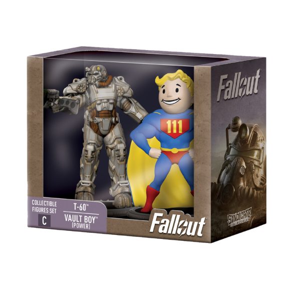 Fallout Collectible Figures Set T-60 & Vault Boy (Power)-SYN-2631529-C