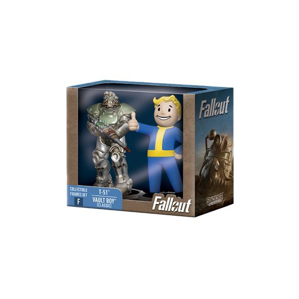 Fallout Collectible Figures Set T-51 & Vault Boy (Classic)-SYN-2631550-C