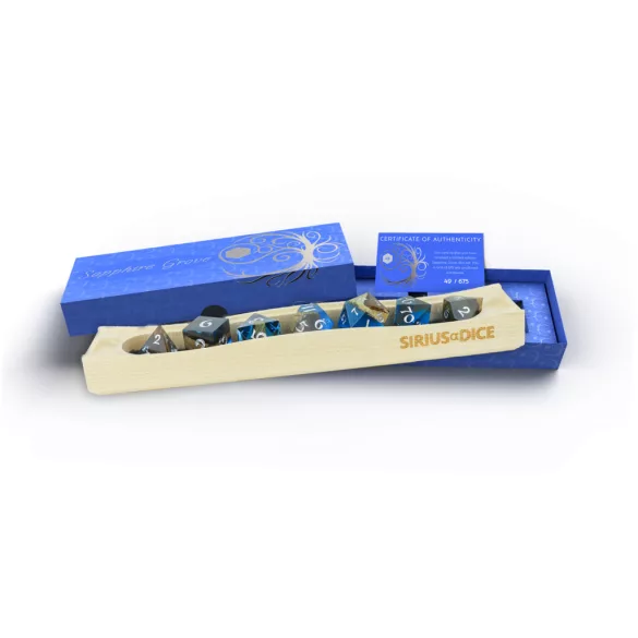 Sirius Dice - Sapphire Grove Limited Edition Dice Set-SDZ0020-03
